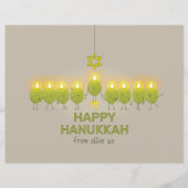 Olive Hanukkah Menorah (Voorkant)