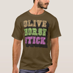 Olive Horse Stick alt Pastel T-shirt