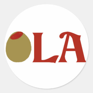 OLIVE (I Love) LA Ronde Sticker