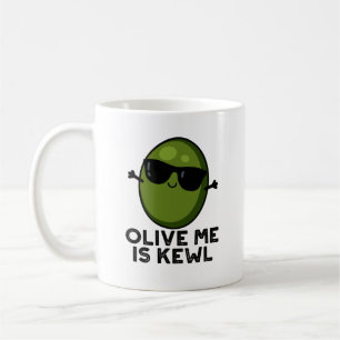 Olive Ik ben Kewl Cool Olive Pun Koffiemok