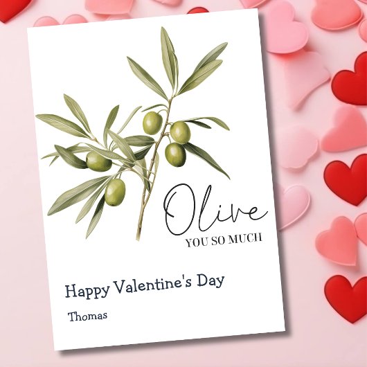 Olive je zo grappig Valentijnsdag Feestdagenkaart
