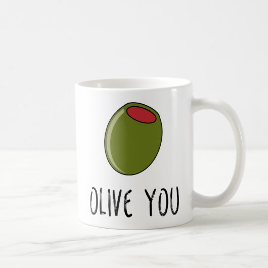 Olive jij, Pun, grappig dat ik van je hou Koffiemok (Rechts)