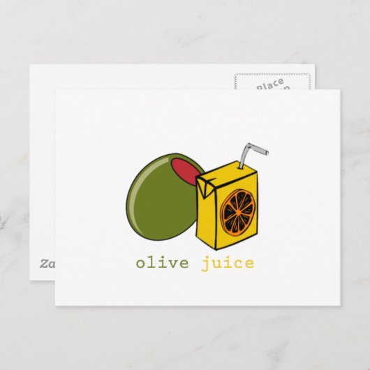 Olive Juice Briefkaart (Voorkant / Achterkant)