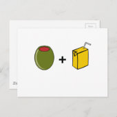 Olive Juice Ik hou van je Briefkaart (Voorkant / Achterkant)