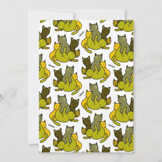 Olive kittens bedankkaart (Voorkant)