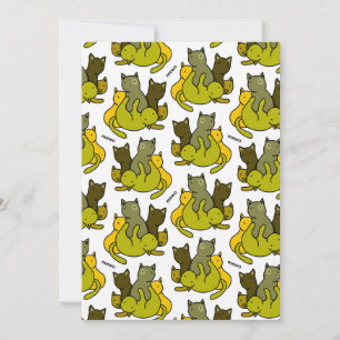 Olive kittens bedankkaart
