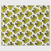 Olive kittens cadeaupapier (Vlak)