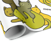 Olive kittens cadeaupapier (Rol Hoek)