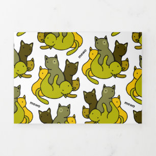 Olive kittens drieluik kaart