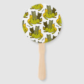 Olive kittens handwaaier (Achterkant)