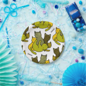 Olive kittens papieren bordje (Feest)