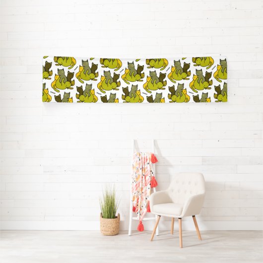 Olive kittens spandoek (Insitu)