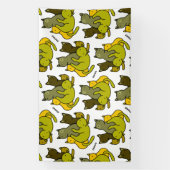 Olive kittens spandoek (Verticaal)