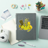 Olive kittens sticker (iPad Cover)