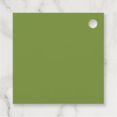 Olive Leaves Greenery Wedding Gift Bedankjes Labels (Achterkant)