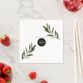 Olive Leaves Greenery Wedding Servet (Insitu)