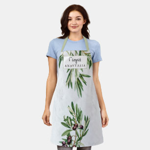 Olive Leaves Grieks eiland Yiayia grootmoeder Schort