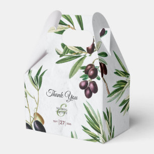 Olive Leaves Mediterranean Greek Island Wedding Bedankdoosjes