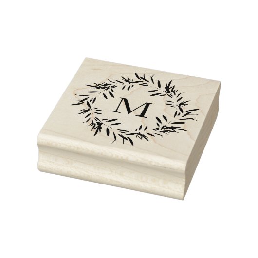 Olive Leaves Wreath Rubberstempel (Stempel)