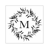 Olive Leaves Wreath Rubberstempel (Afrduk)
