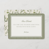 Olive Martini Tini Bit Closer Details Card Insert Informatiekaartje (Voorkant / Achterkant)