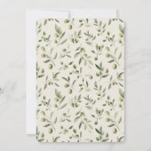 Olive Martini Tini Bit Closer Striped Wedding Kaart (Achterkant)