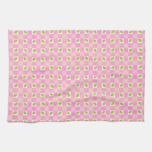 Olive Me Loves Olive You Retro Roze Olijf Patroon Theedoek