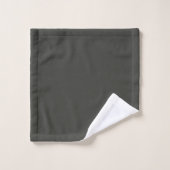 olive noire (couleur solide) (Gant de toilette)