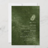 Olive Oasis Feuilles de Palmier Pierre Sombre Menu (Devant)