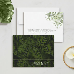 Olive Oasis Palms Patroon Bedankt ID1324