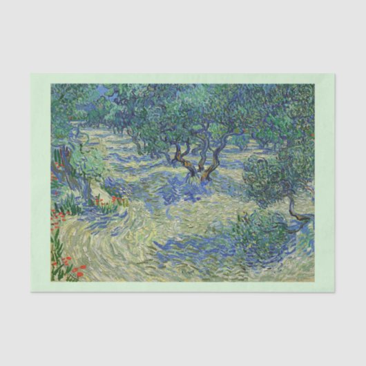 Olive Orchard, Vincent van Gogh Tissuepapier (Voorkant)