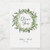 Olive Our Love - Ensemble Étiquette (Étiquettes simples)