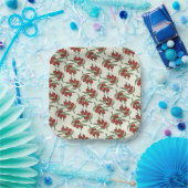 Olive Pattern Paper Bord (Feest)