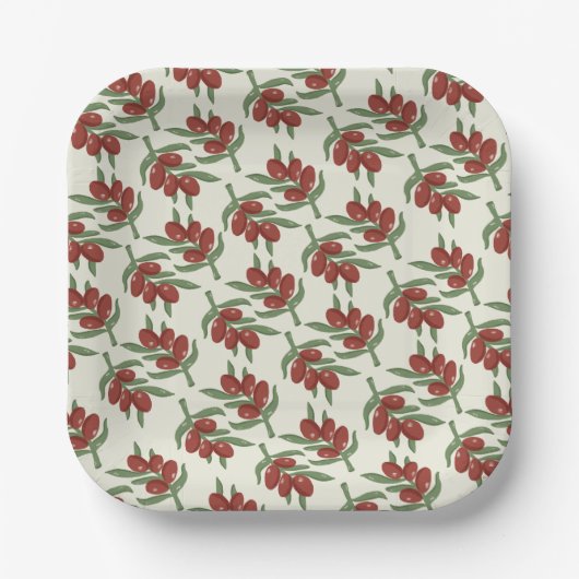 Olive Pattern Paper Bord (Voorkant)