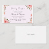 Olive-Pink Invitation Card (Devant / Derrière)