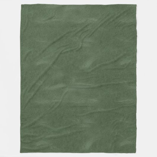 Olive Pistache Groene Kerst Textuur Fleece Deken (Voorkant)