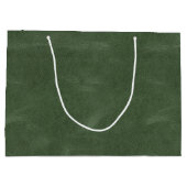 Olive Pistache Groene Kerst Textuur Groot Cadeauzakje (Achterkant)