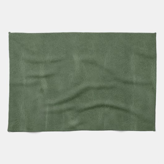 Olive Pistache Groene Textuur Kerstmis Theedoek (Horizontaal)