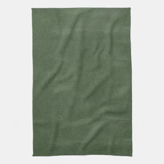 Olive Pistache Groene Textuur Kerstmis Theedoek (Verticaal)