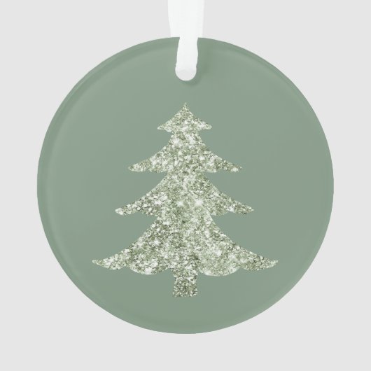 Olive Pistachio Menthe Green Christmas Tree (dos)