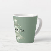 Olive Pistachio Mint Groene Kerstboom Latte Mok (Rechterhoek)