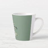 Olive Pistachio Mint Groene Kerstboom Latte Mok (Rechts)