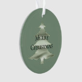 Olive Pistachio Mint Groene Kerstboom Ornament (voorkant)