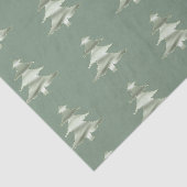 Olive Pistachio Mint Groene Kerstboom Tissuepapier (Detail)