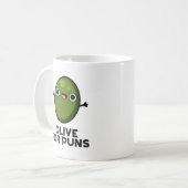 Olive Puns Grappige Olive Fruit Pun Koffiemok (Voorkant links)