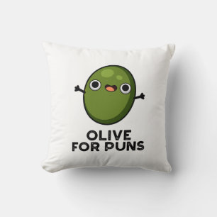 Olive Puns Grappige Olive Fruit Pun Kussen