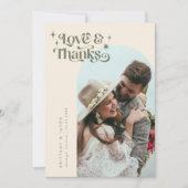 Olive Retro Amour & Merci White Arch Mariage (Devant)