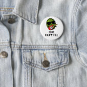 Olive Rock en Roll Cute Rocker Olive Pun Ronde Button 5,7 Cm (In situ)