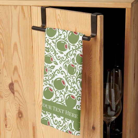 Olive Rustic Farmhouse French Country Theedoek (Derde Gevouwen)