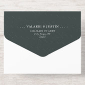 Olive Rustic Wedding All In One Uitnodiging (Achterzijde)